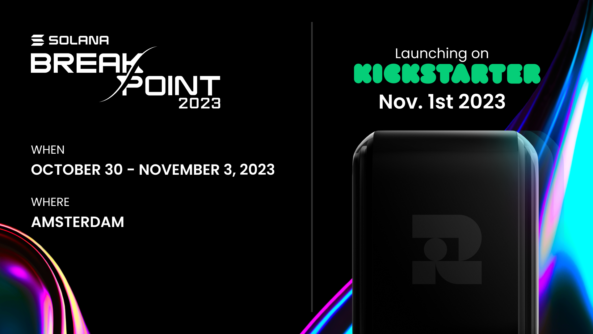 Ryder pre-orders start on November 1st 11:00AM CET and will be unveiled at Solana Breakpoint