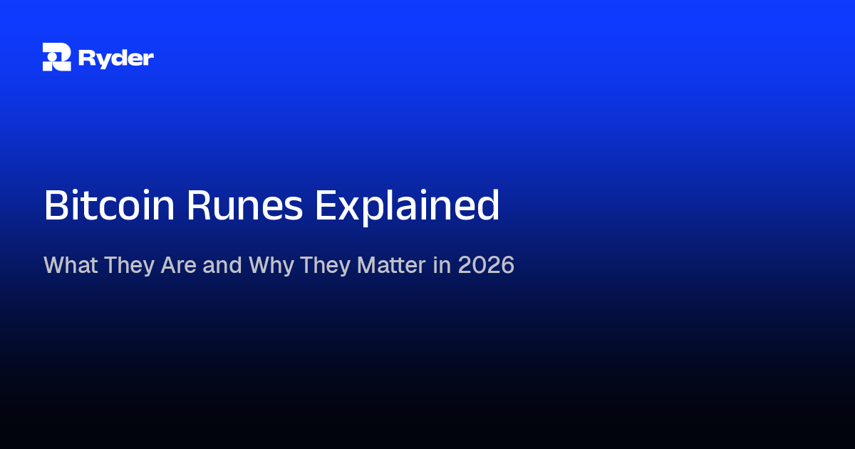 Hero banner — bitcoin runes