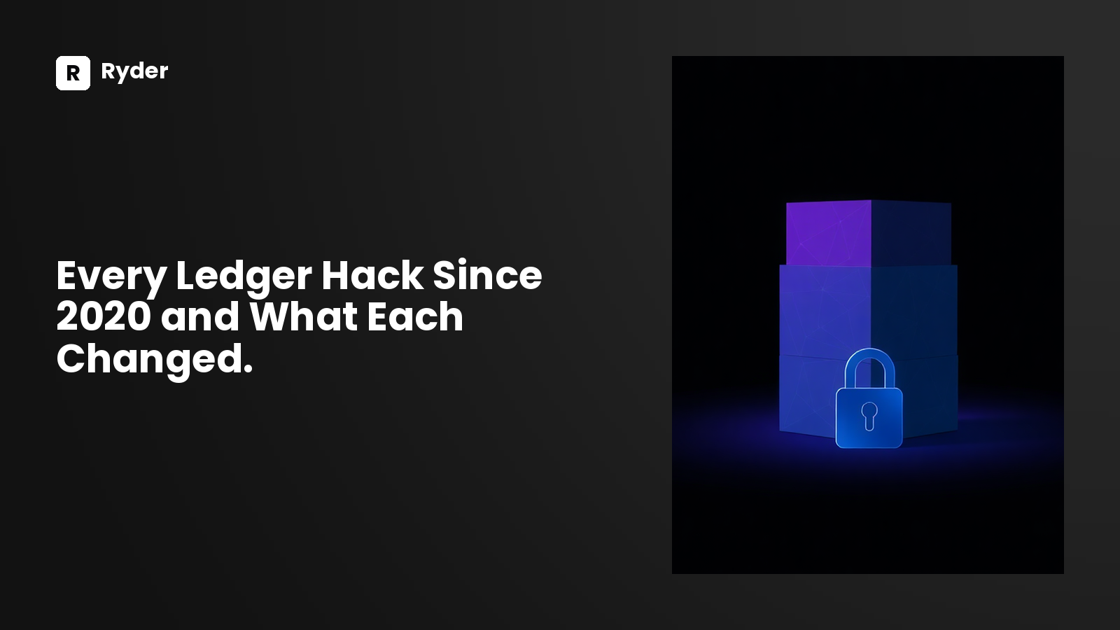 Hero banner — ledger hack