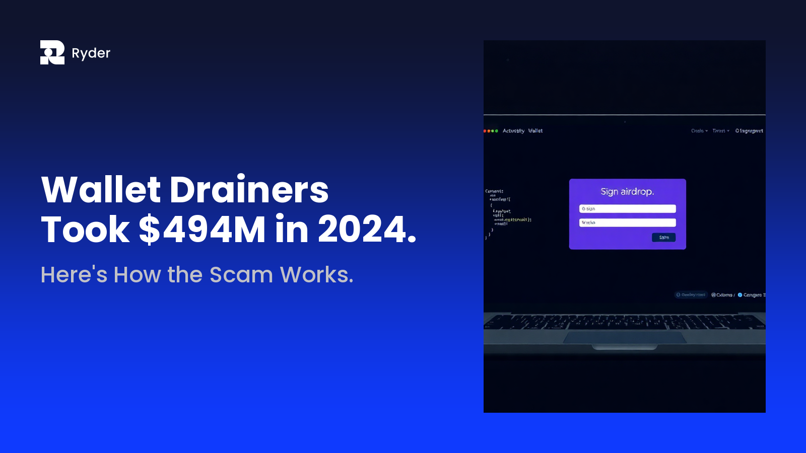 Hero banner — wallet drainer