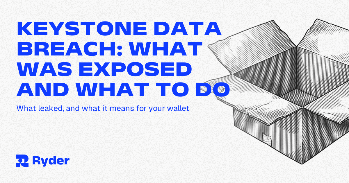 Ryder One hardware wallet on a desk, Ryder self-custody hardware wallet