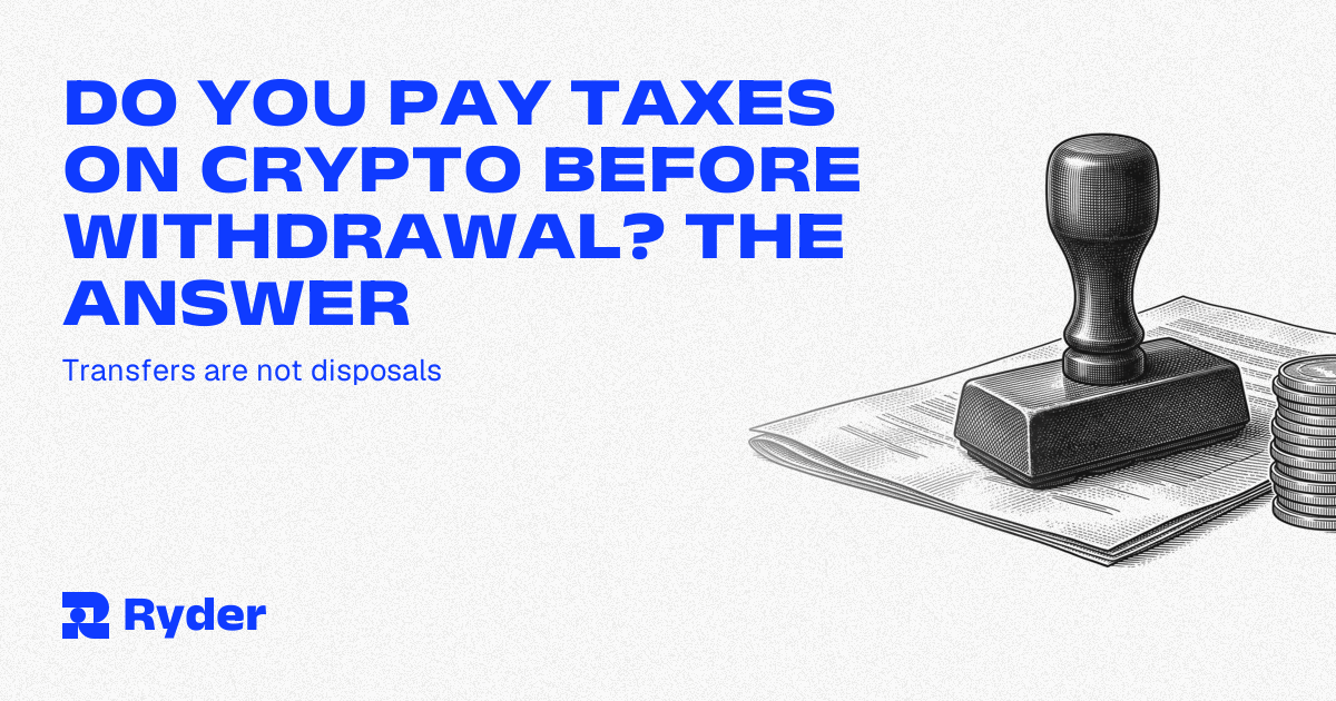 Ryder One hardware wallet beside a printed exchange transaction history on a plain desk — Ryder self-custody hardware wallet