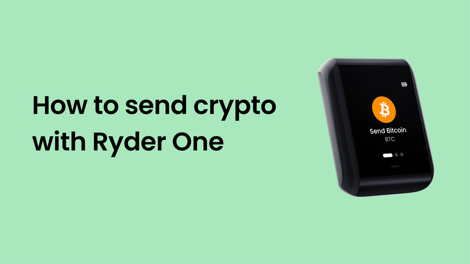 How to send crypto with Ryder One