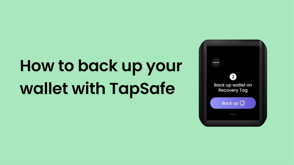 How to back up your wallet with TapSafe