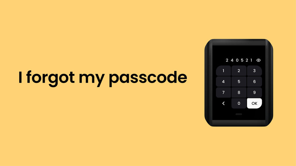 I forgot my passcode