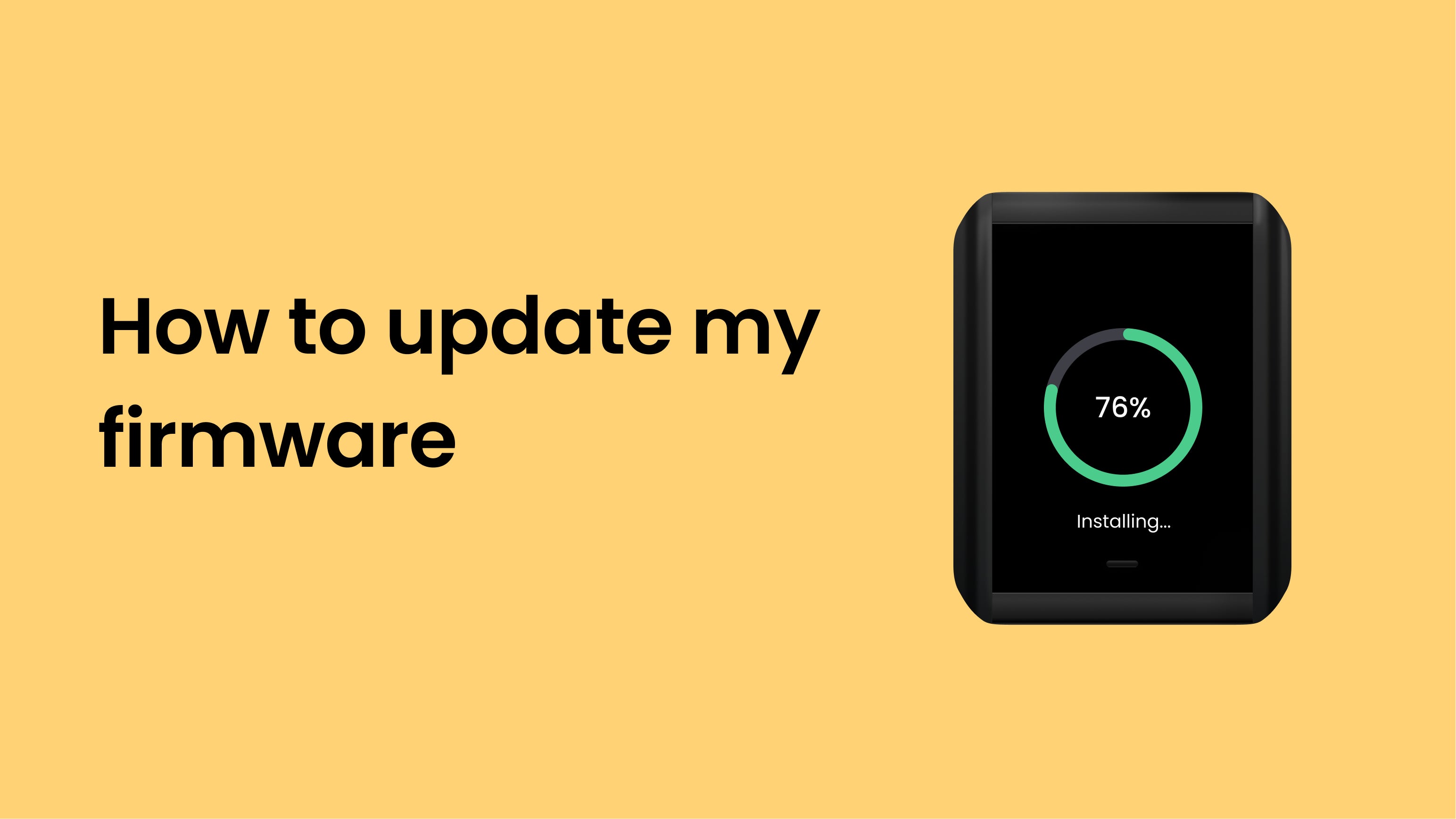 How to update my firmware