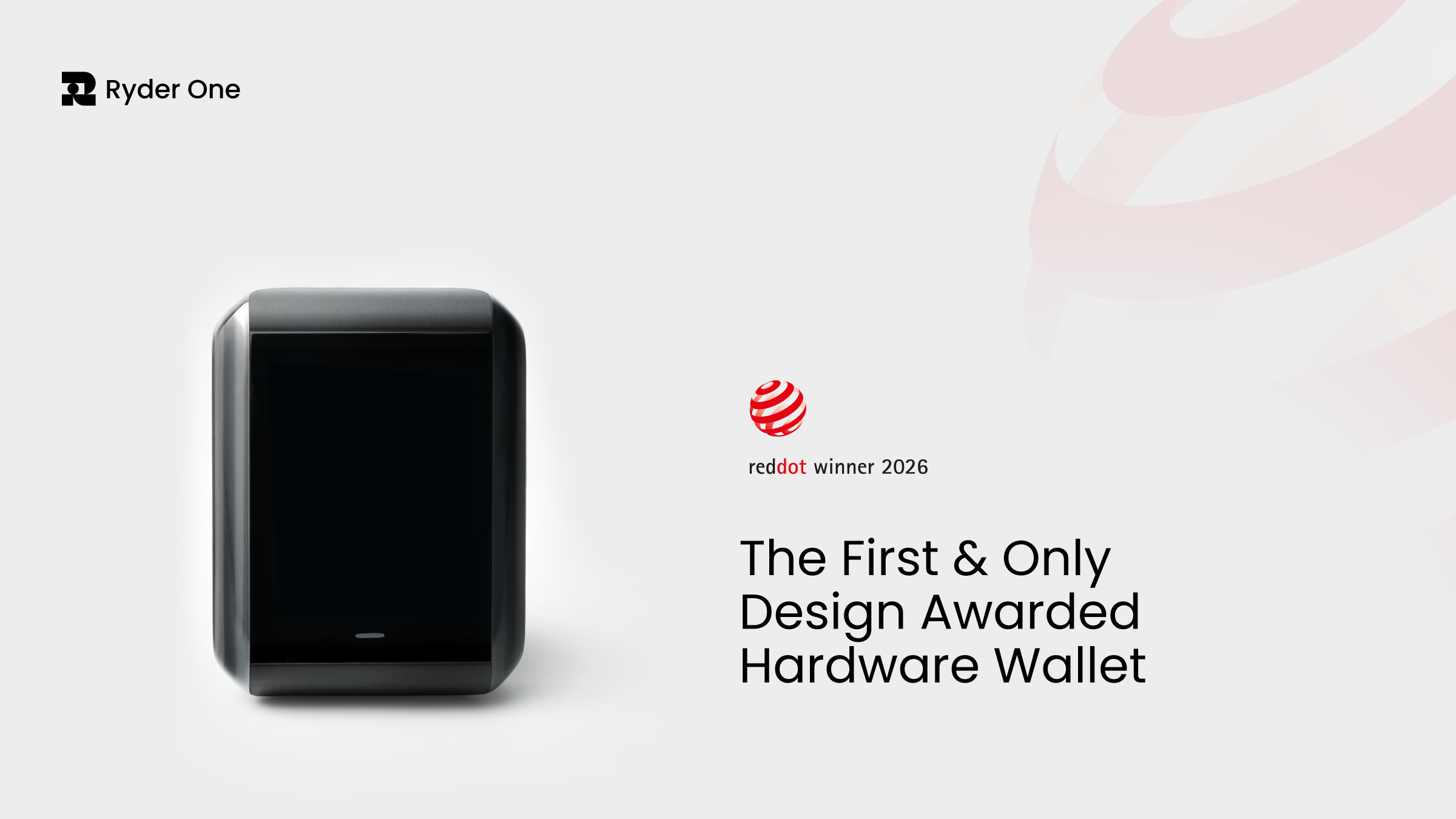 Built for Security, Recognized for Design: Ryder One Wins Red Dot Product Design Award 2026