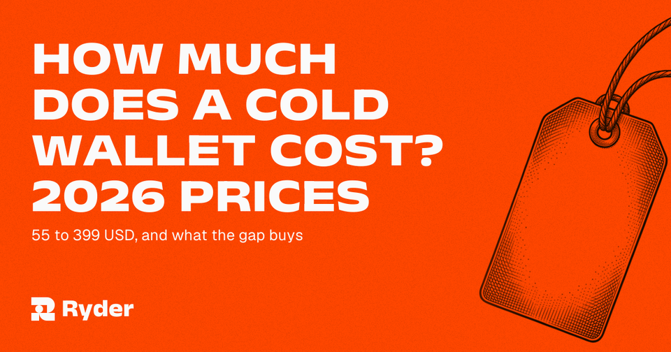 How Much Does a Cold Wallet Cost? 55 to 399 USD, and What the Gap Buys