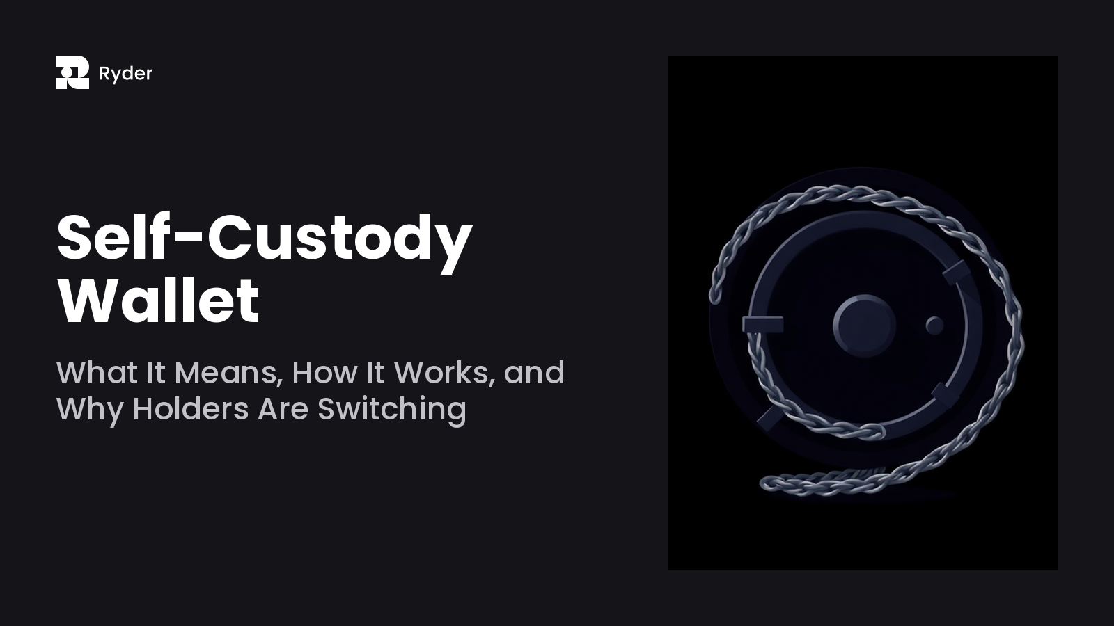Ryder blog hero — self-custody wallet: what it means, how it works, and why holders are switching