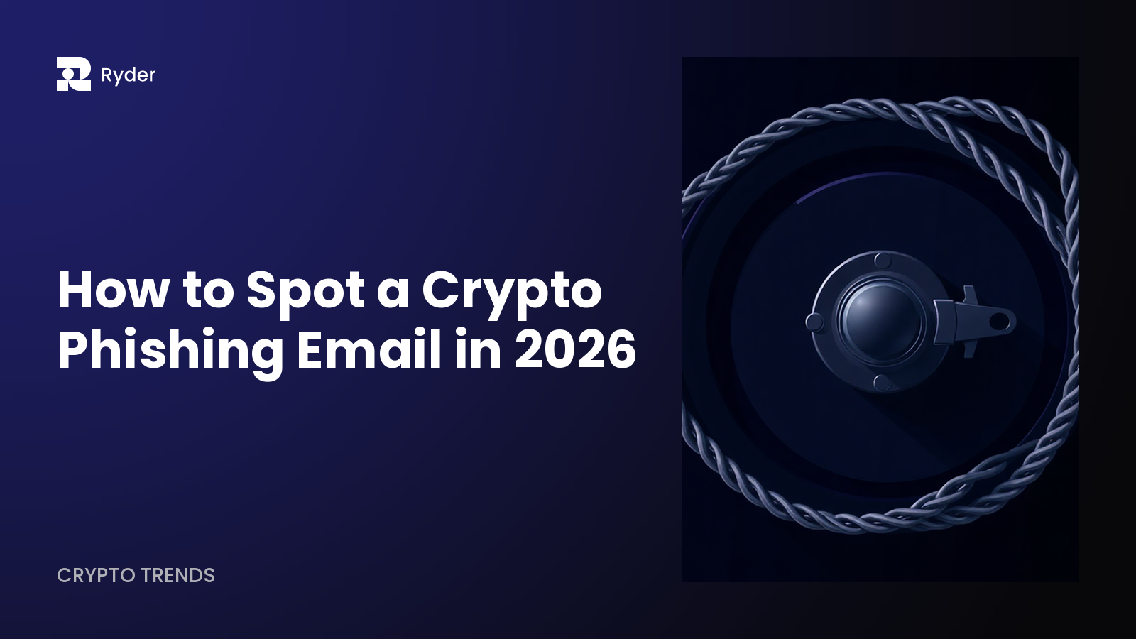 Ryder blog hero — how to spot a crypto phishing email in 2026