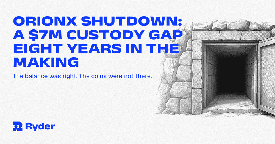 Orionx Shut Down Over a Gap That Opened in 2018