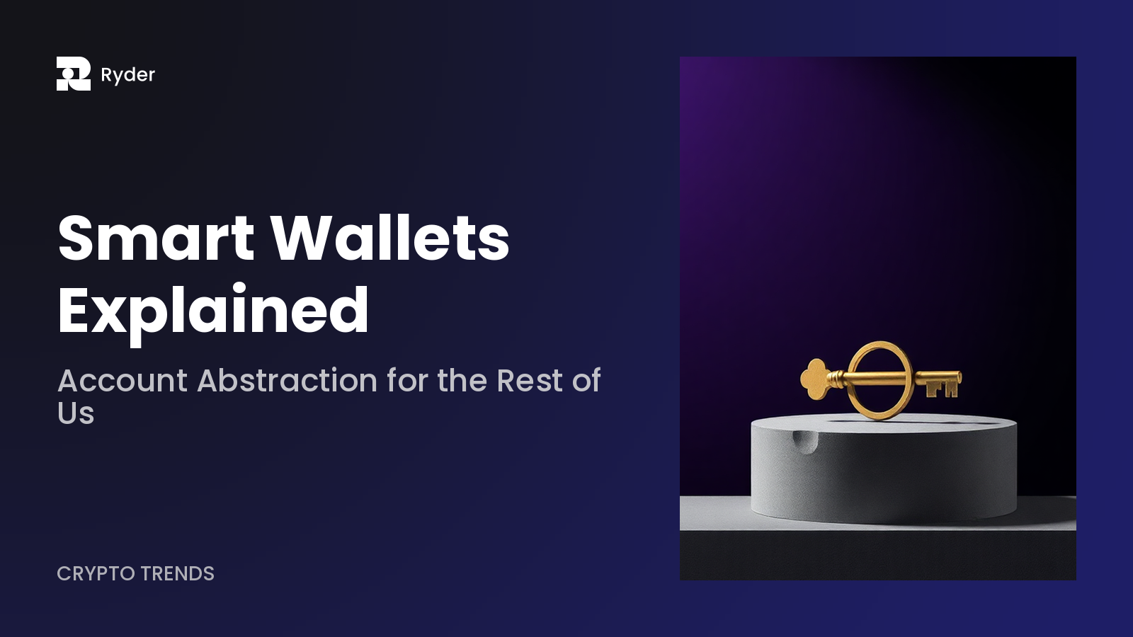 Ryder blog hero — smart wallets explained: account abstraction for the rest of us