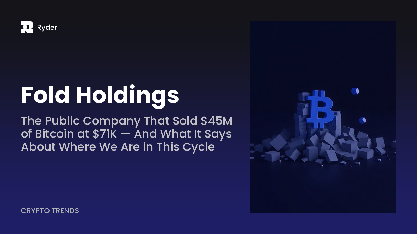 Hero banner — bitcoin treasury company sell