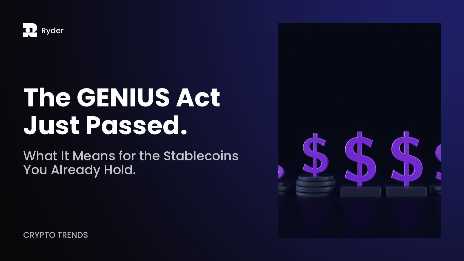 Hero banner — genius act stablecoin