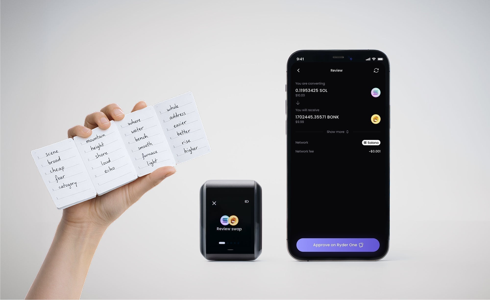 Ryder OS 1.6.0: Import your recovery phrase into Ryder One, swap across chains, and more.