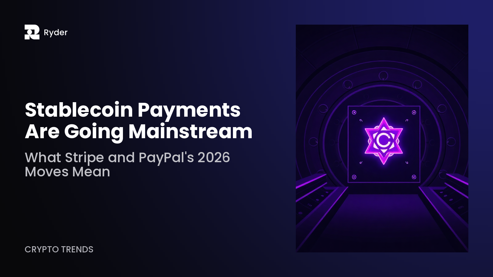 Hero banner — stablecoin payment